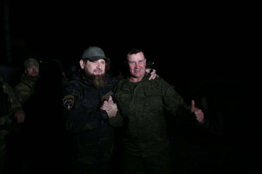 Генерал-полковник Андрей Мордвичев и глава Чечни Рамзан Кадыров