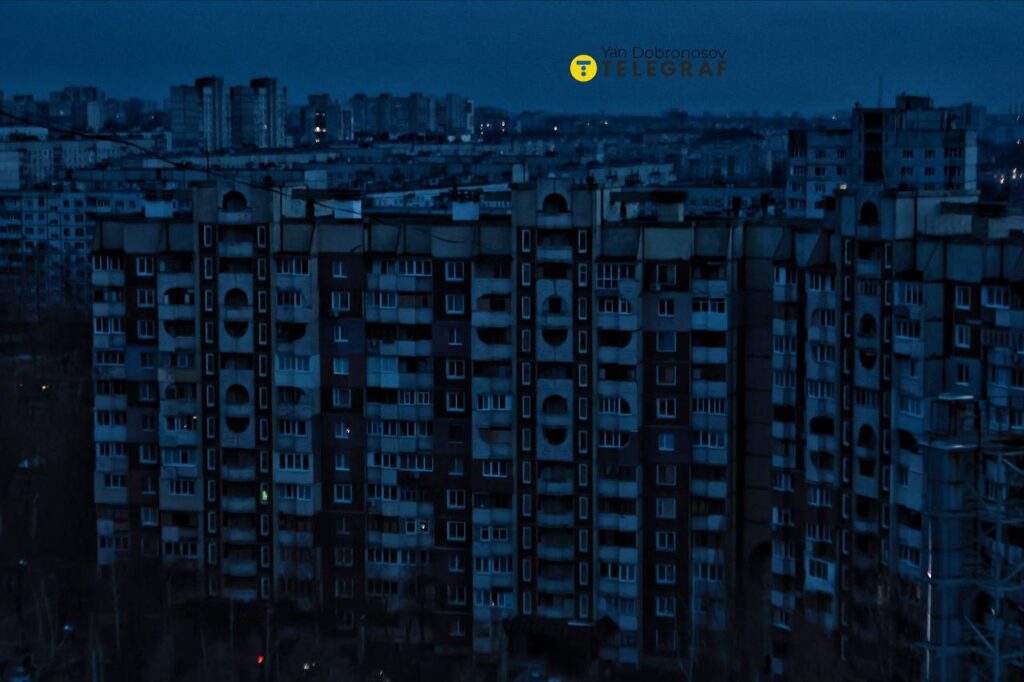 Харьков без света, иллюстрация