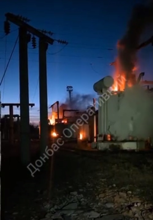 Партизаны сожгли трансформатор на подстанции в Ямполе